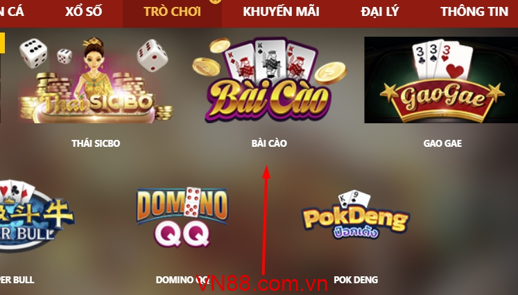 Bài Cào tại nhà cái VN88