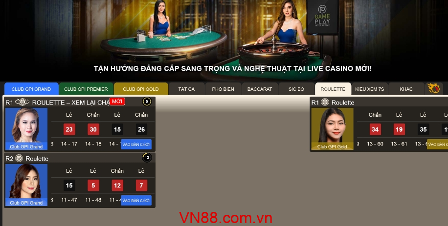 Cách chơi Roulette VN88