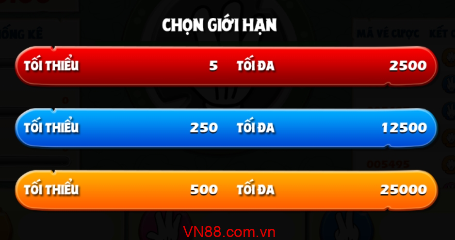 Giới hạn Oẳn Tù Tì VN88