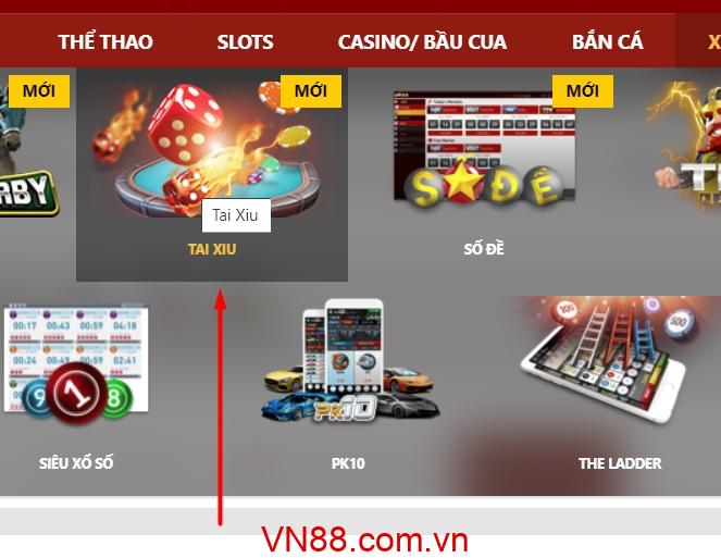 Hướng dẫn cách chơi Tài xỉu VN88