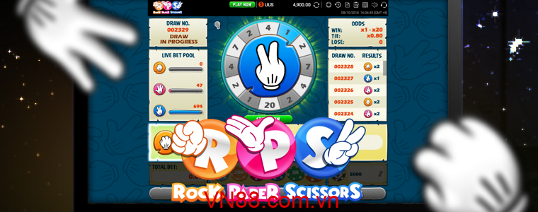 VN88 Hoàn trả ngay 0.8 tại ROCK PAPER SCISSORS