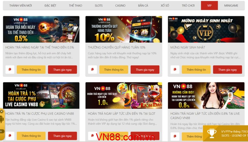 Khuyến mãi thành viên VIP